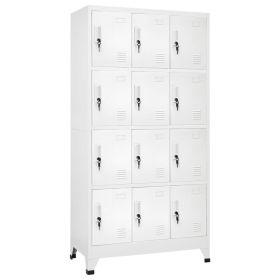 Locker Cabinet with 12 Compartments 35.4"x17.7"x70.9"