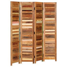 Room Divider Solid Reclaimed Wood 66.9"