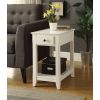 Bertie Side Table in White