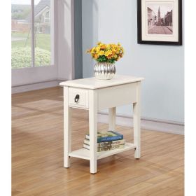 Jeana Side Table in White