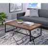 Bob Coffee Table in Weathered Oak & Black