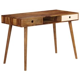 Writing Desk 43.3"x21.7"x29.9" Solid Sheesham Wood