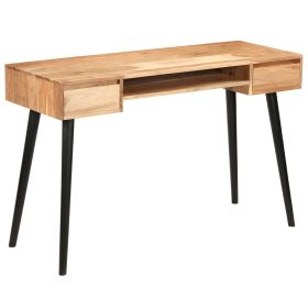 Writing Table Solid Acacia Wood 46.5"x17.7"x29.9"