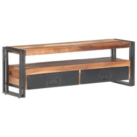 TV Stand 47.2"x11.8"x15.7" Solid Wood with Sheesham Finish