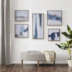 Abstract 5-piece Gallery Framed Canvas Wall Art Set