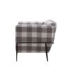 Niamey II Accent Chair; Pattern Fabric & Metal