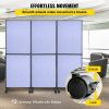 VEVOR Acoustic Room Divider 72" x 66" Office Partition Panel 3 Pack Office Divider Wall Steel Blue Office Dividers Partition Wall Polyester & 45 Steel