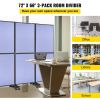 VEVOR Acoustic Room Divider 72" x 66" Office Partition Panel 3 Pack Office Divider Wall Steel Blue Office Dividers Partition Wall Polyester & 45 Steel