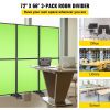 VEVOR Acoustic Room Divider 72" x 66" Office Partition Panel 3 Pack Office Divider Wall Tea Green Office Dividers Partition Wall Polyester & 45 Steel