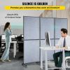 VEVOR Acoustic Room Divider 72" x 66" Office Partition Panel 3 Pack Office Divider Wall Light Gray Office Dividers Partition Wall Polyester & 45 Steel