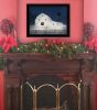 "Christmas Starry Night" by Lori Deiter Ready to Hang Framed Print, Black Frame