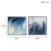 Abstract 2-piece Framed Canvas Wall Art Set