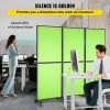 VEVOR Acoustic Room Divider 72" x 66" Office Partition Panel 3 Pack Office Divider Wall Tea Green Office Dividers Partition Wall Polyester & 45 Steel