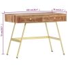 Writing Desk with Drawers 39.4"x21.7"x29.5" Solid Sheesham Wood