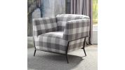 Niamey II Accent Chair; Pattern Fabric & Metal