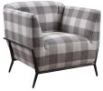 Niamey II Accent Chair; Pattern Fabric & Metal