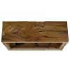 Coffee Table Teak Resin 35.4"x19.7"x11.8"