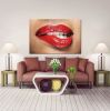 Oppidan Home &quot;Sensuous Red Lips&quot; Acrylic Wall Art (32&quot;H x 48&quot;W)