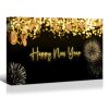 Framed Canvas Wall Art Decor Painting For New Year,Happy New Year Gift Painting For New Year Gift, Decoration For Chrismas Eve Office Living Room, Bed