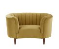 ACME Millephri Chair in Olive Yellow Velvet LV00165