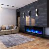 Wall Mounted Electric Fireplace w/ Remote 2 Switching Modes