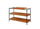 Oaken Sofa Table; Honey Oak & Black 85678