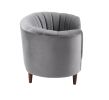 Millephri Chair in Gray Velvet LV00168