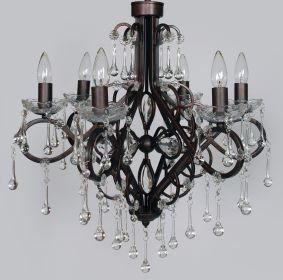 Sorleona Chandelier (Color: Bronze, Crystal)