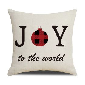 Home Christmas Series Sofa Cushion Seat Cover (Option: XM601 Style-45 X45cm Without Pillow)