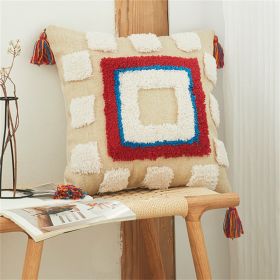 Vintage Handmade Tufted Pillow Cover (Option: 1 Style-45x45cm)