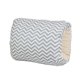 Baby Breastfeeding Arm Pillow Pure Cotton Fleece-lined Thickened (Option: Gray Stripes)