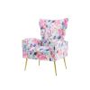 COOLMORE Accent Chair ,leisure single chair with Rose Golden feet